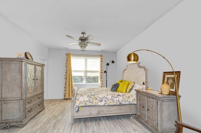 6359 Doral Dr, Gurnee, IL 60031 - bedroom featuring light wood-style floors and a ceiling fan