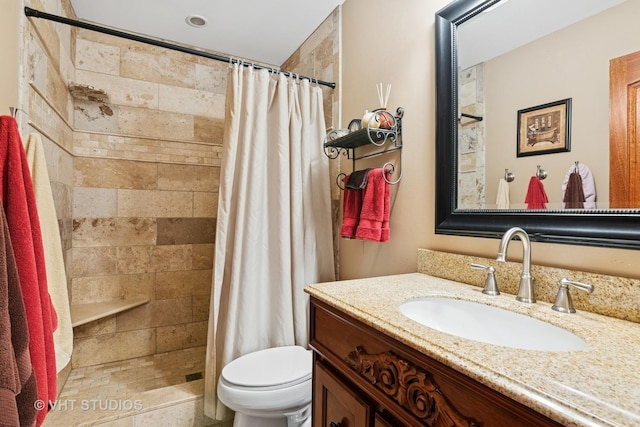 384 Edgewater Ct, Sugar Grove, IL 60554 - full bath with vanity, toilet, and a tile shower