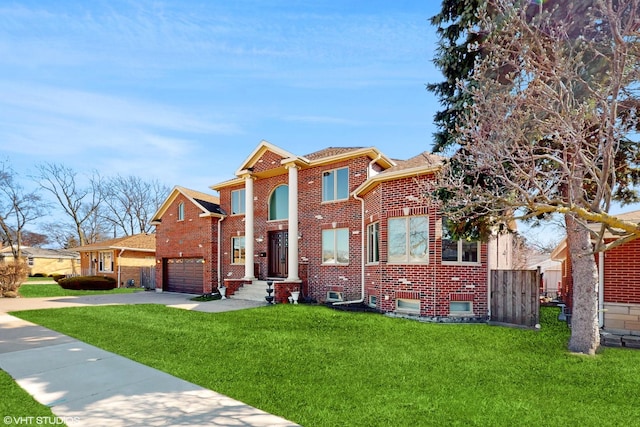 6909 Beckwith Rd, Morton Grove, IL 60053 - view of front facade featuring concrete driveway and brick siding