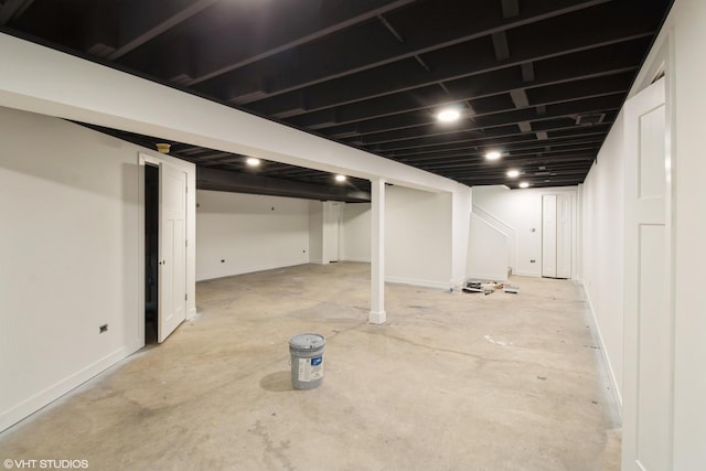 finished below grade area with baseboards