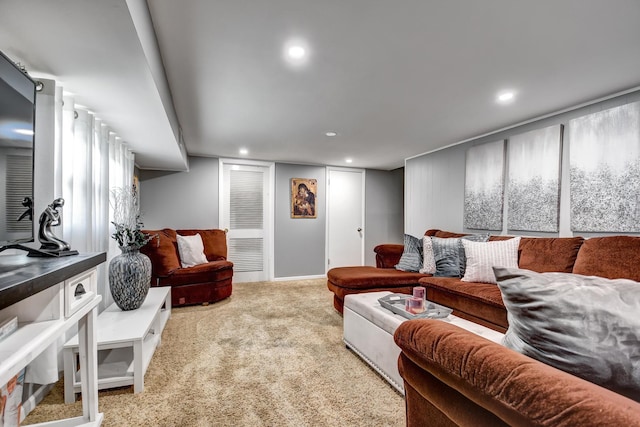 12613 S Keeler Ave, Alsip, IL 60803 - living area with carpet flooring and recessed lighting