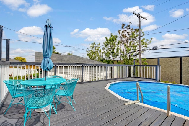 12613 S Keeler Ave, Alsip, IL 60803 - view of pool featuring a deck and outdoor dining space