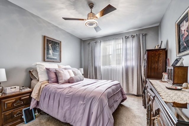 12613 S Keeler Ave, Alsip, IL 60803 - bedroom with light carpet and ceiling fan