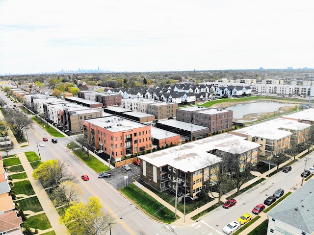 drone / aerial view of a nearby body of water
