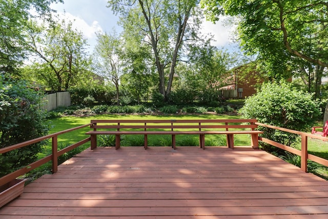 311 Hillside Ln, Bloomington, IL 61701 - view of wooden terrace
