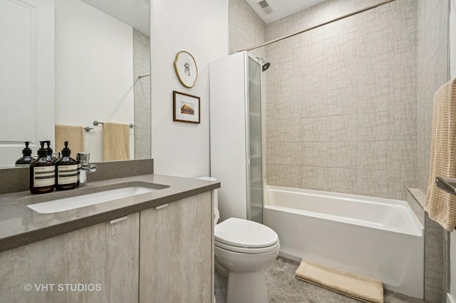 2743 N Ashland Ave Unit 2S, Chicago, IL 60614 - bathroom with vanity, toilet, and  shower combination
