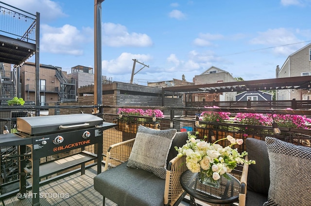2743 N Ashland Ave Unit 2S, Chicago, IL 60614 - view of patio featuring a balcony and area for grilling