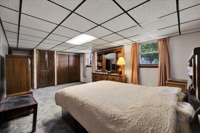 1264 N Kennedy Dr, Streamwood, IL 60107 - bedroom featuring carpet flooring and a drop ceiling