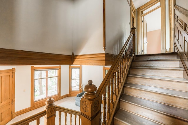 706 Washington Ave, Dixon, IL 61021 - stairs with a towering ceiling