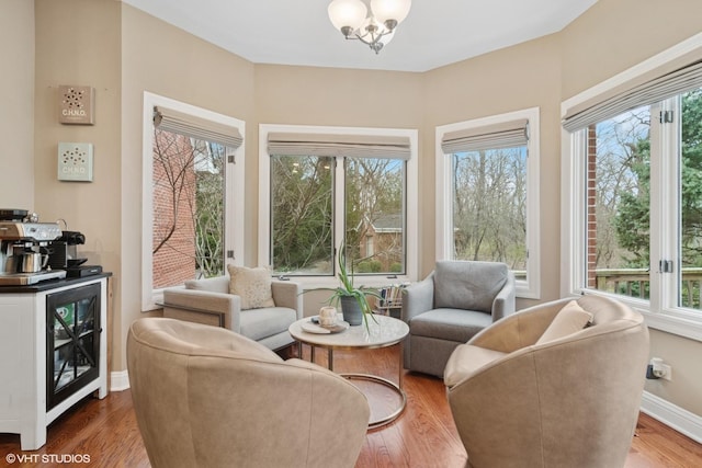 122 Ravine Ln, Barrington, IL 60010 - sunroom / solarium featuring plenty of natural light and a chandelier