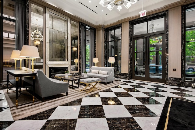 9 W Walton St Unit 1702, Chicago, IL 60610 - community lobby with crown molding