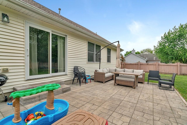 817 W 3rd St, Braidwood, IL 60408 - view of patio with an outdoor living space