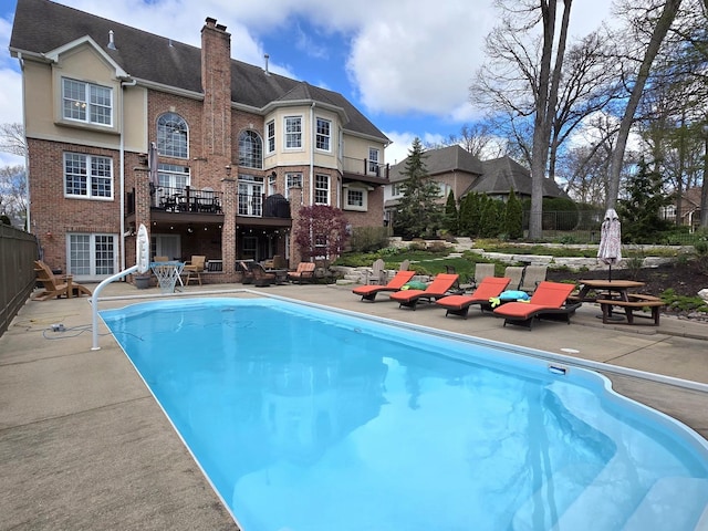 242 Hampshire Ct, New Lenox, IL 60451 - swimming pool with a patio area and fence