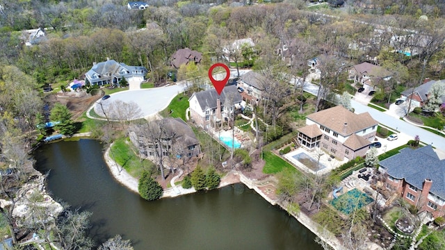 242 Hampshire Ct, New Lenox, IL 60451 - aerial view of property's location featuring a large body of water and nearby suburban area
