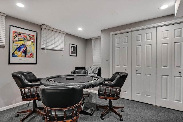 2 Hampton Ct, Burr Ridge, IL 60527 - office space featuring carpet, recessed lighting, and baseboards