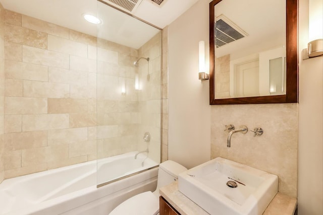 333 W Hubbard St Unit 704, Chicago, IL 60654 - bathroom with toilet, shower / washtub combination, and vanity