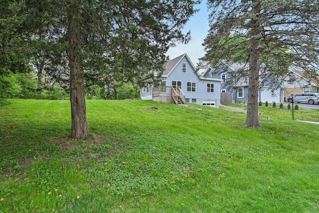28549 W High Rd, Ingleside, IL 60041 - view of grassy yard featuring a garage