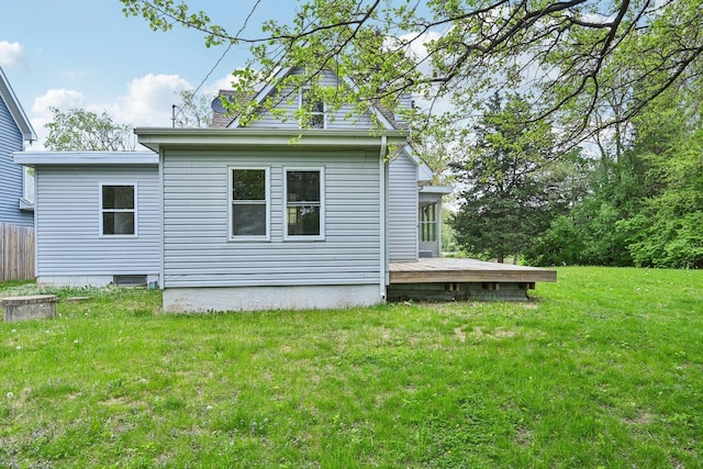 28549 W High Rd, Ingleside, IL 60041 - back of property featuring a deck and a yard