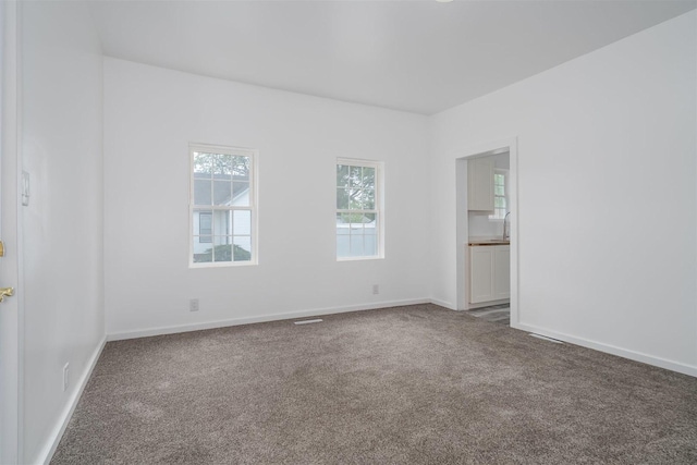 303 S Main St, Flanagan, IL 61740 - carpeted empty room with baseboards and a sink