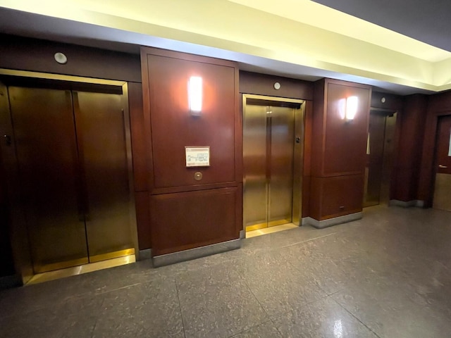 corridor with elevator