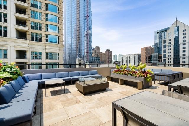 30 E Huron St Unit 2708, Chicago, IL 60611 - view of patio with an outdoor hangout area and a city view