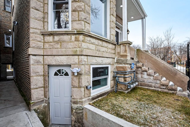 1806 S Trumbull Ave, Chicago, IL 60623 - property entrance with stone siding