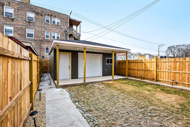 1806 S Trumbull Ave, Chicago, IL 60623 - garage with fence
