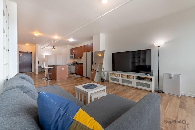 437 W Division St Unit 505, Chicago, IL 60610 - living area featuring light wood-style floors