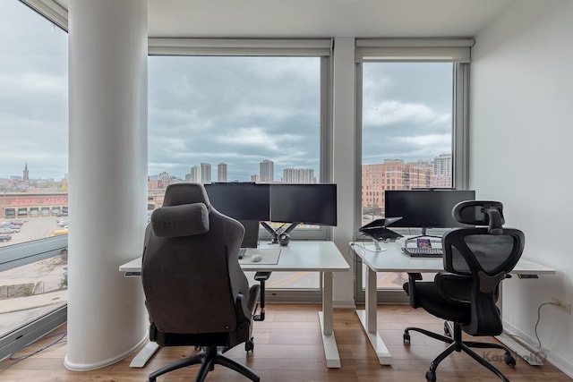 437 W Division St Unit 505, Chicago, IL 60610 - office featuring wood finished floors