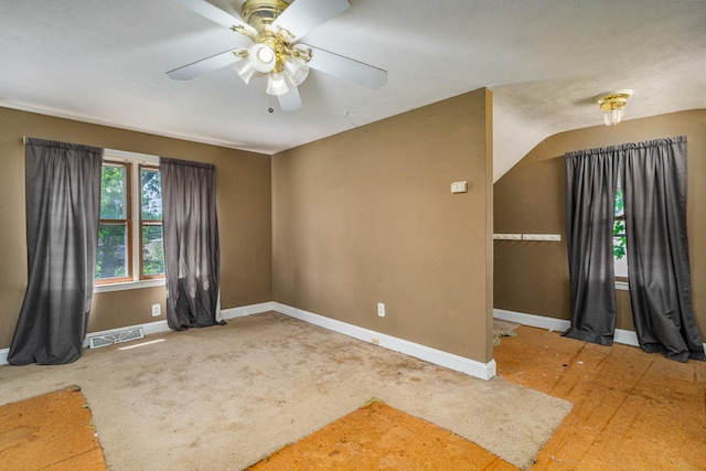 22614 S Joseph Ave, Channahon, IL 60410 - carpeted spare room featuring baseboards and a ceiling fan