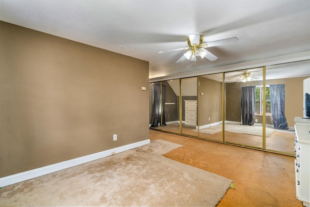 22614 S Joseph Ave, Channahon, IL 60410 - unfurnished bedroom with baseboards and a ceiling fan