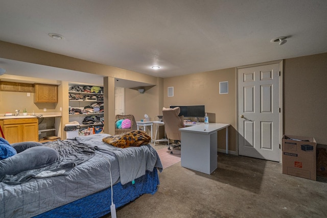 22614 S Joseph Ave, Channahon, IL 60410 - bedroom featuring a desk and a sink