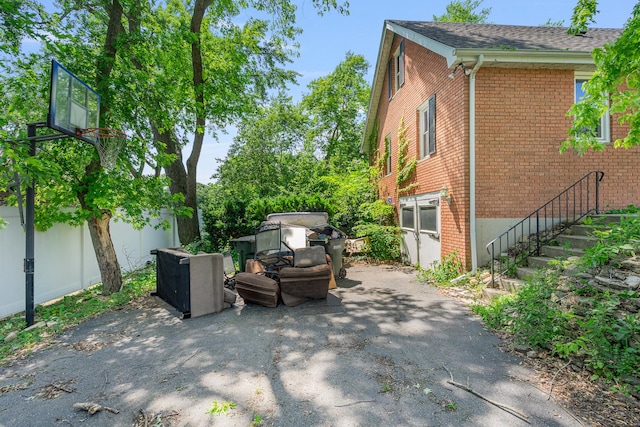 22614 S Joseph Ave, Channahon, IL 60410 - view of patio / terrace with stairway