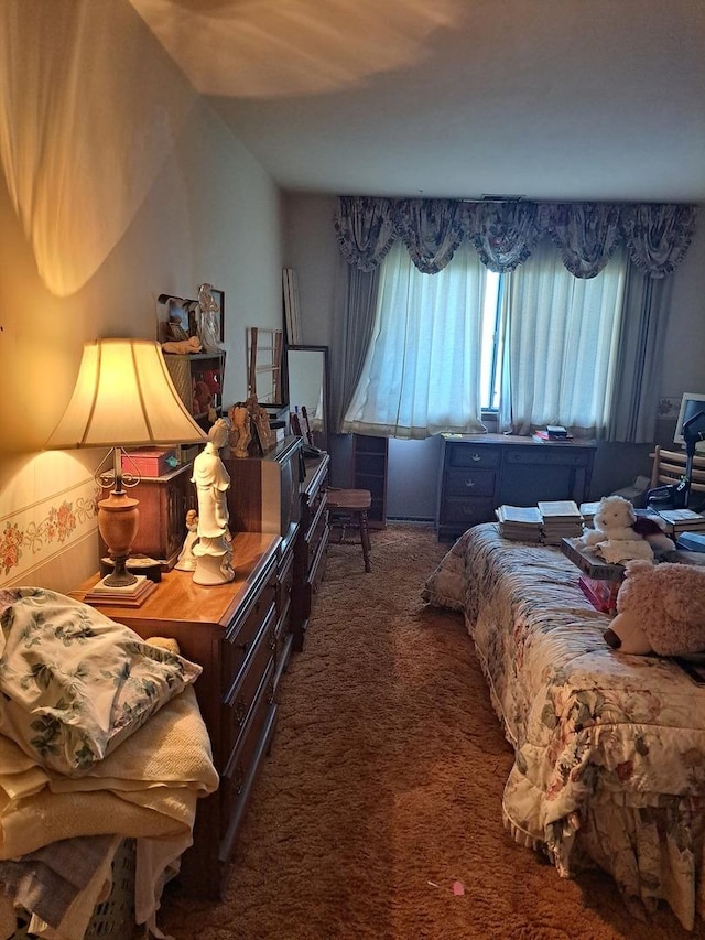1400 N Elmhurst Rd Unit 106, Mount Prospect, IL 60056 - bedroom with dark colored carpet