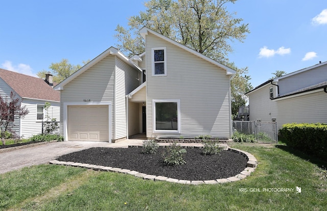 1401 N Park Dr, Round Lake Beach, IL 60073 - view of front of property with asphalt driveway and an attached garage