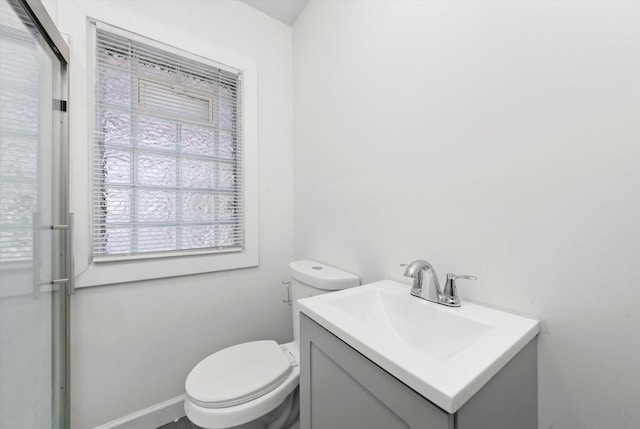17819 Walter St, Lansing, IL 60438 - bathroom with toilet, vanity, and healthy amount of natural light