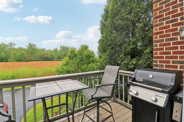 8421 Canary Grass Ln Unit 8421, Fox Lake, IL 60020 - deck with a grill