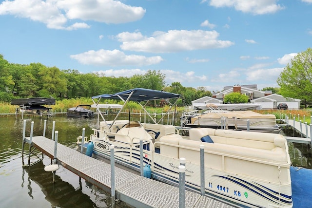 8421 Canary Grass Ln Unit 8421, Fox Lake, IL 60020 - dock featuring a water view