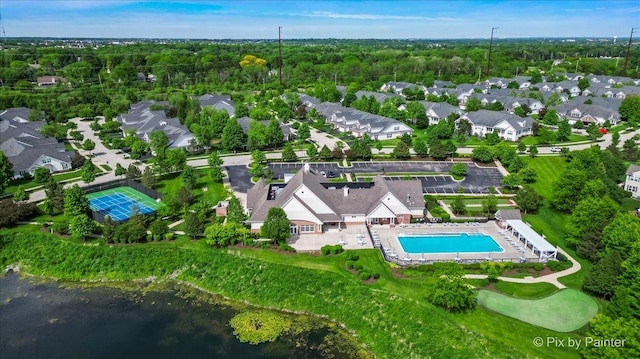 3879 Seigle Dr, Elgin, IL 60124 - view of property location featuring a pool, nearby suburban area, and a nearby body of water