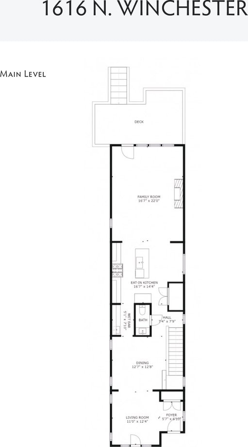 1616 N Winchester Ave, Chicago, IL 60622 - room layout