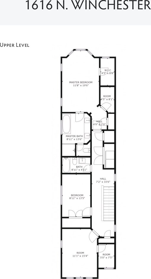 1616 N Winchester Ave, Chicago, IL 60622 - floor plan / room layout