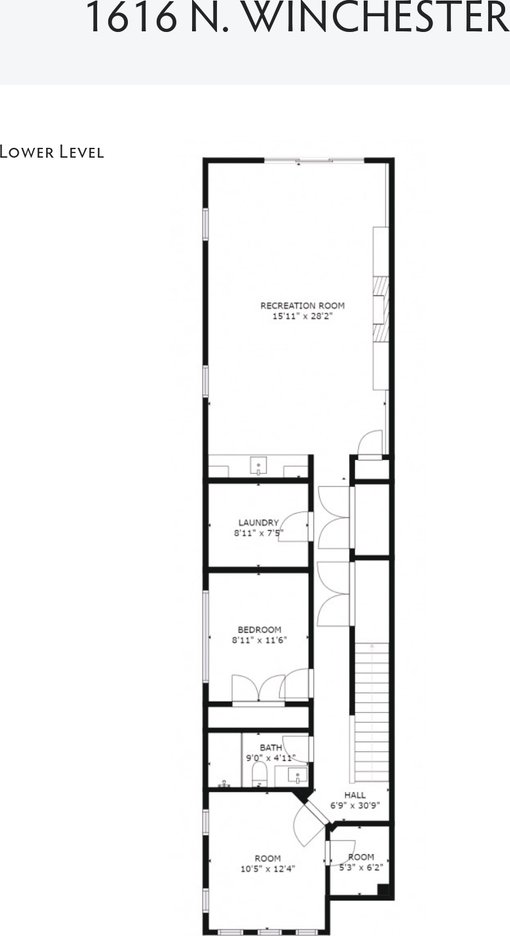 1616 N Winchester Ave, Chicago, IL 60622 - room layout