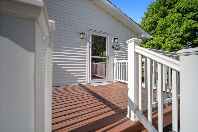 475 E Clay St, El Paso, IL 61738 - view of wooden deck