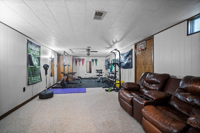475 E Clay St, El Paso, IL 61738 - exercise room with carpet
