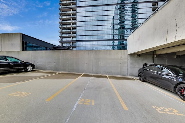 view of vehicle parking