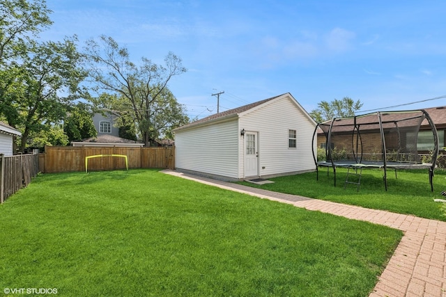 1009 S Delphia Ave, Park Ridge, IL 60068 - view of yard with a trampoline and an outdoor structure