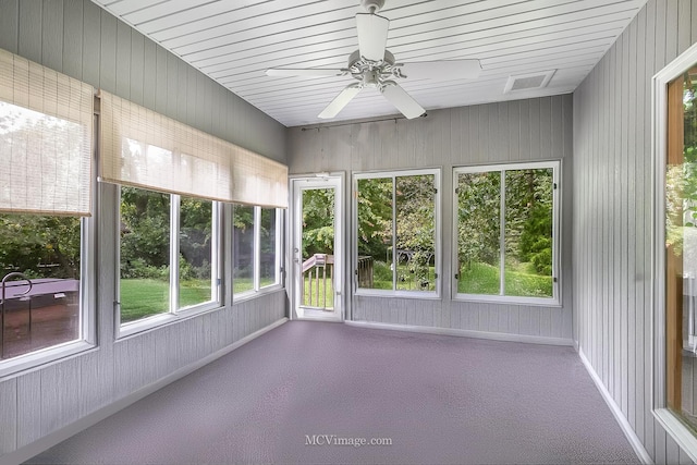 14530 136th St, Lemont, IL 60439 - unfurnished sunroom with ceiling fan