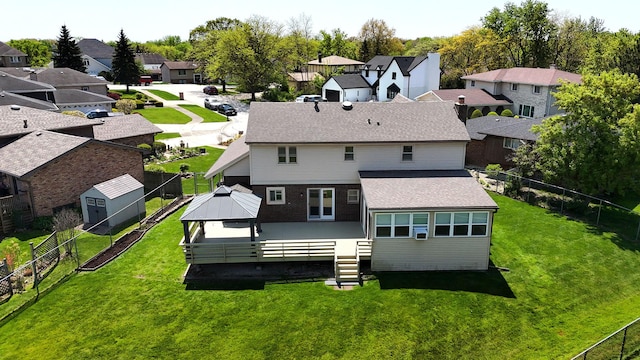 aerial perspective of suburban area