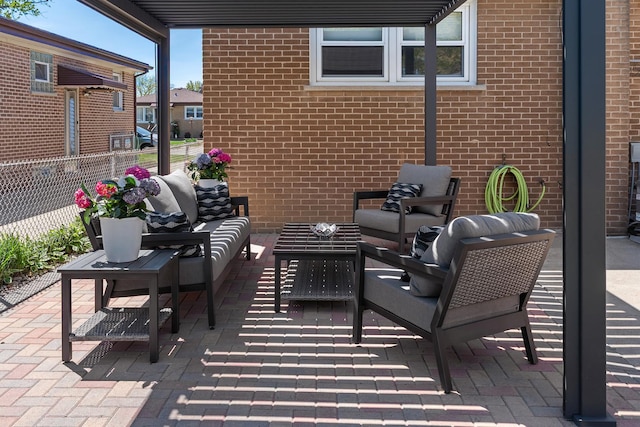 4937 N Opal Ave, Norridge, IL 60706 - view of patio featuring fence and an outdoor living space