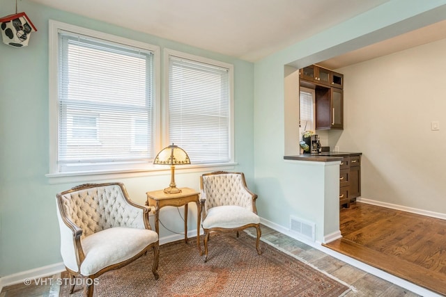 496 Longcommon Rd, Riverside, IL 60546 - living area featuring wood finished floors and baseboards